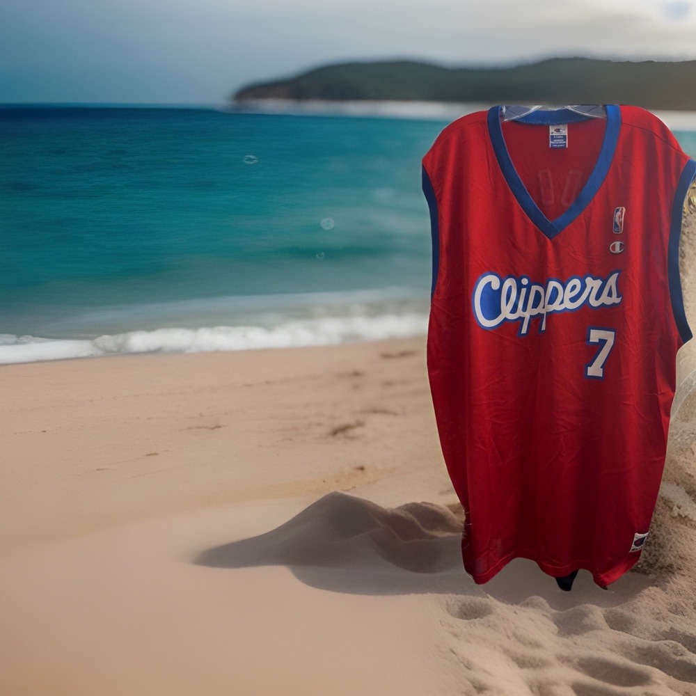 Vintage Lamar Odom LA Clippers Red Champion Jersey Size 48 XL